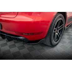 Maxton Design boční difuzory pod zadní nárazník ver.2 pro Porsche Macan Mk1 Facelift, černý lesklý plast ABS, GTS / Sport Design