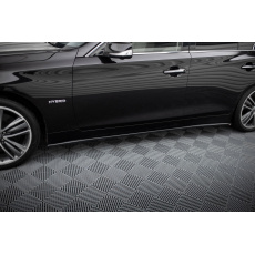 Maxton Design difuzory pod boční prahy ver.2 pro Infiniti Q50 S Mk1, černý lesklý plast ABS