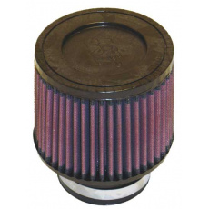 K&N univerzální kulatý zkosený filtr se vstupem 76 mm a výškou 102 mm, gumový vrchlík