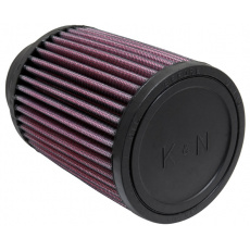K&N univerzální kulatý filtr se vstupem 70 mm a výškou 127 mm, gumový vrchlík