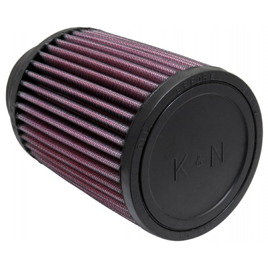 K&N univerzální kulatý filtr se vstupem 70 mm a výškou 127 mm, gumový vrchlík
