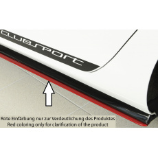 Rieger spoiler pod boční práh mont. strana levá pro Volkswagen Golf 7 GTI Clubsport, R, R-Line 3-dvéř., 5-dvéř. po faceliftu, r.v. 02/16-, 02/17-, plast ABS bez povrchové úpravy
