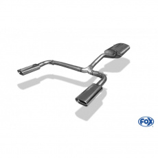 Fox Sportauspuff koncový tlumič výfuku s koncovkou 135x80 Typ 53 na obou stranách pro Mercedes třída M W163 s motorem 3.2, 3.7, 4.0 CDI, 4.3