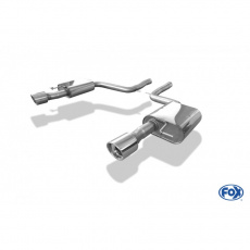 Fox Sportauspuff koncový díl výfuku s koncovkou 1x100 Typ 17 na obou stranách pro Audi A6 4F s motorem 4.2 quattro