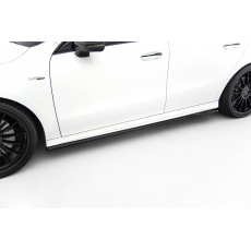 Maxton Design difuzory pod boční prahy pro Mercedes CLA C118/AMG 35 Facelift, C118/AMG 45 Facelift, černý lesklý plast ABS, Coupe / Shooting Brake Maxton Design difuzory pod boční prahy pro Mercedes CLA C118/AMG 35 Facelift, C118/AMG 45 Facelift, černý lesklý plast ABS, Coupe / Shooting Brake