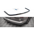 Maxton Design středový spoiler pod zadní nárazník pro Volkswagen Caddy Mk3 Facelift, černý lesklý plast ABS, pro verzi Long