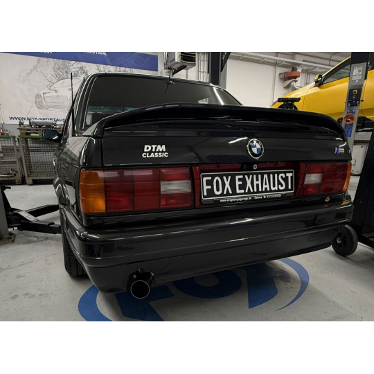 Fox Sportauspuff koncový tlumič výfuku s koncovkou 1x76 Typ 10 pro BMW řada 3 E30 s motorem 1.8 Fox Sportauspuff koncový tlumič výfuku s koncovkou 1x76 Typ 10 pro BMW řada 3 E30 s motorem 1.8