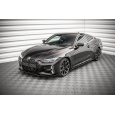 Maxton Design spoiler pod přední nárazník ver.3 pro BMW řada 4 G22/M-Pack, černý lesklý plast ABS