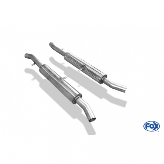 Fox Sportauspuff přední díl s tlumičem pro BMW řada 7 E38 s motorem 3.0, 3.5, 4.0