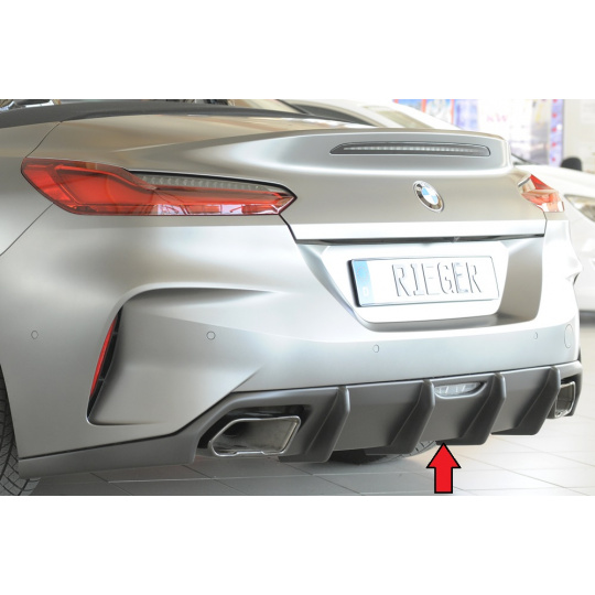 Rieger vložka zadního nárazníku pro BMW Z4 G29, G4Z roadster, plast ABS bez povrchové úpravy