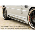 Rieger boční práh mont. strana levá pro BMW řada 3 E46, E46 M3 compact, kabriolet, kupé, sedan vč. faceliftu, r.v. 02/02-, 02/98-12/01, 06/00-, plast ABS s povrchovou úpravou Carbon-Look, s prolisem a výřezem