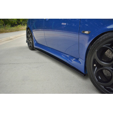 Maxton Design difuzory pod boční prahy pro Alfa Romeo 156 GTA, černý lesklý plast ABS