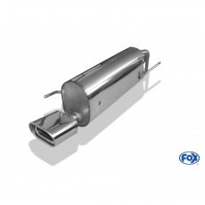 Fox Sportauspuff koncový tlumič výfuku s koncovkou 135x80 Typ 53 pro Fiat Grande Punto Benzin 2005-2009 s motorem 1.2, 1.4