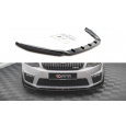 Maxton Design spoiler pod přední nárazník ver.4 pro Škoda Octavia RS Mk3, carbon-Look