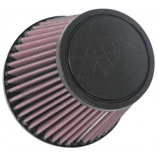 K&N univerzální kulatý zkosený filtr se vstupem 70 mm a výškou 113 mm, gumový vrchlík