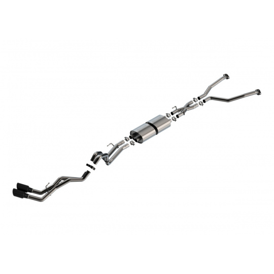 Borla Cat-Back výfukový systém "S-Type" pro Toyota Tundra, 3,4L V6, automat, 2WD/4WD, DC s SB (6'6'') 145.7'' WB/ CrewMax Cab s SB (5'6'') 145,7'' WB, typ koncovek: černé Borla Cat-Back výfukový systém "S-Type" pro Toyota Tundra, 3,4L V6, automat, 2WD/4WD, DC s SB (6'6'') 145.7'' WB/ CrewMax Cab s SB (5'6'') 145,7'' WB, typ koncovek: černé