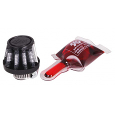 K&N univerzální kulatý zkosený filtr se vstupem 6 mm a výškou 29 mm, gumový vrchlík