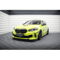 Maxton Design "Street Pro" spoiler pod přední nárazník pro BMW řada 1 F40, plast ABS bez povrchové úpravy, s červenou linkou, M-Pack / M135i