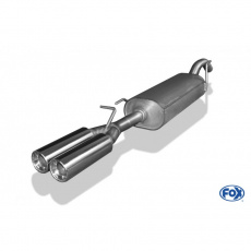 Fox Sportauspuff koncový tlumič výfuku s koncovkou 2x80 Typ 13 pro Volkswagen Passat 35I s motorem 1.6, 1.8, 1.9 TD, 2.0