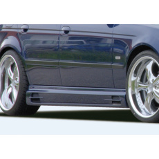 Rieger boční práh mont. strana levá pro BMW řada 5 E39 sedan, touring, r.v. 12/95-12/02, plast ABS bez povrchové úpravy, s prolisem, s prolisem a dvěma výřezy