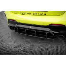 Maxton Design "Street Pro" difuzor zadního nárazníku v.2 pro BMW řada 1 F40, plast ABS bez povrchové úpravy, s černou a červenou linkou, M-Pack / M135i