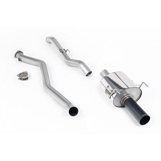 Milltek Sport výfukový systém cat-back bez rezonátoru (hlasitější) pro Honda Integra DC-5 Type-R 2001-2006, Single Wall 3.5" černá koncovka