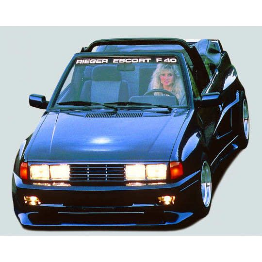 Rieger boční díl widebody II pro Ford Escort 3 kabriolet, 00/82-00/88, GFK (laminát), mont. strana levá