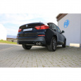 Fox Sportauspuff koncový tlumič výfuku s koncovkou 2x90 Typ 17 na obou stranách pro BMW X4 F26 2014- s motorem 2.0, 2.0 D, 3.0 d
