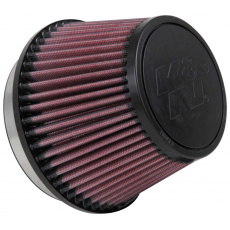 K&N univerzální kulatý zkosený filtr se vstupem 127 mm a výškou 105 mm, gumový vrchlík