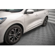 Maxton Design difuzory pod boční prahy pro Ford Kuga Mk3 ST-Line, černý lesklý plast ABS