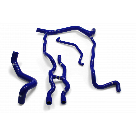 Samco Sport 6-dílná sada silikonových hadic pro vedení chladicí kapaliny pro Renault Clio 2002 - on 172, barva: modrá