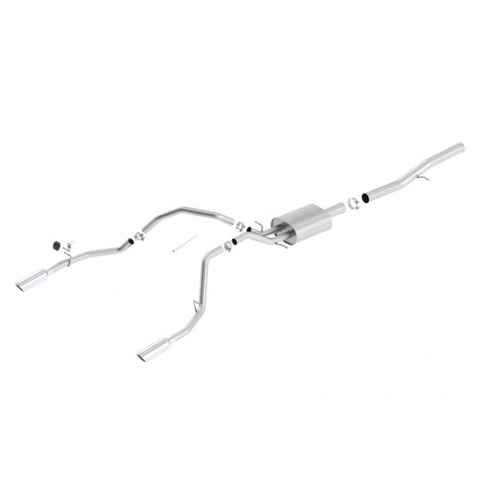 Borla Cat-Back výfukový systém "ATAK" pro GMC Sierra 1500 6,2l EC/SB 78,7", CC/SHB 69,3", WB 143,5", r.v. od 14-18 Borla Cat-Back výfukový systém "ATAK" pro GMC Sierra 1500 6,2l EC/SB 78,7", CC/SHB 69,3", WB 143,5", r.v. od 14-18