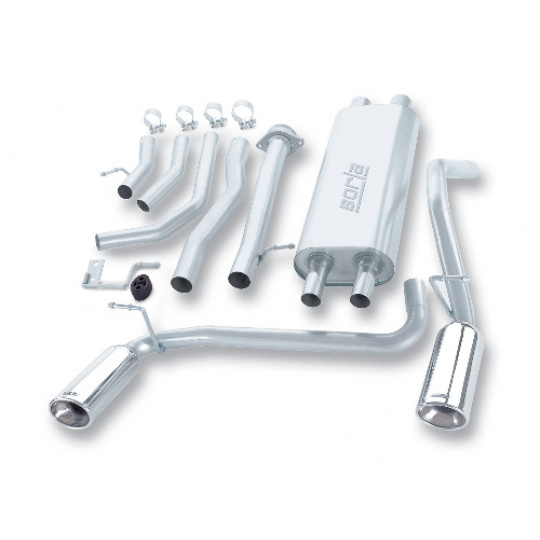 Borla Cat-Back výfukový systém pro Hummer H2 SUT 6,0l V8 s automatickou převodovkou, AWD, 4-dvéř., r.v. od 03-06 Borla Cat-Back výfukový systém pro Hummer H2 SUT 6,0l V8 s automatickou převodovkou, AWD, 4-dvéř., r.v. od 03-06