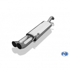 Fox Sportauspuff koncový tlumič výfuku s koncovkou 2x76 Typ 18 pro Volkswagen Corrado 16V, VR6 s motorem 2.0 16V