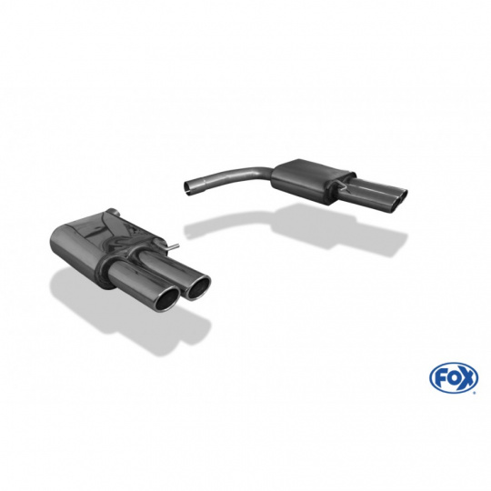 Fox Sportauspuff koncový tlumič výfuku s koncovkou 2x90 Typ 17 na obou stranách pro Audi A5 Sportback 2009- s motorem 3.0, 3.2
