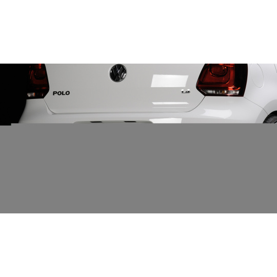 Rieger vložka zadního nárazníku pro Volkswagen Polo 6 GTI 3-dvéř., 5-dvéř. před faceliftem, plast ABS bez povrchové úpravy