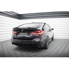 Maxton Design "Street Pro" difuzor zadního nárazníku pro BMW řada 6 GT G32, plast ABS bez povrchové úpravy, s černou a červenou linkou