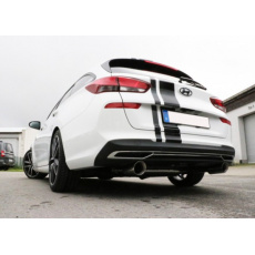 Fox Sportauspuff koncový tlumič výfuku s koncovkou 1x90 Typ 25 na obou stranách pro Hyundai I30 PDE 2017- s motorem 1.4, určeno pro Kombi Fox Sportauspuff koncový tlumič výfuku s koncovkou 1x90 Typ 25 na obou stranách pro Hyundai I30 PDE 2017- s motorem 1.4, určeno pro Kombi