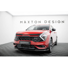 Maxton Design spoiler pod přední nárazník v.1 pro Kia Sportage Mk5 GT-Line, černý lesklý plast ABS