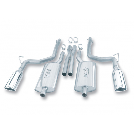 Borla Cat-Back výfukový systém "S-Type" pro Dodge Charger RT 5,7l s automatickou převodovkou, 4-dvéř., r.v. 2006-2010 Borla Cat-Back výfukový systém "S-Type" pro Dodge Charger RT 5,7l s automatickou převodovkou, 4-dvéř., r.v. 2006-2010