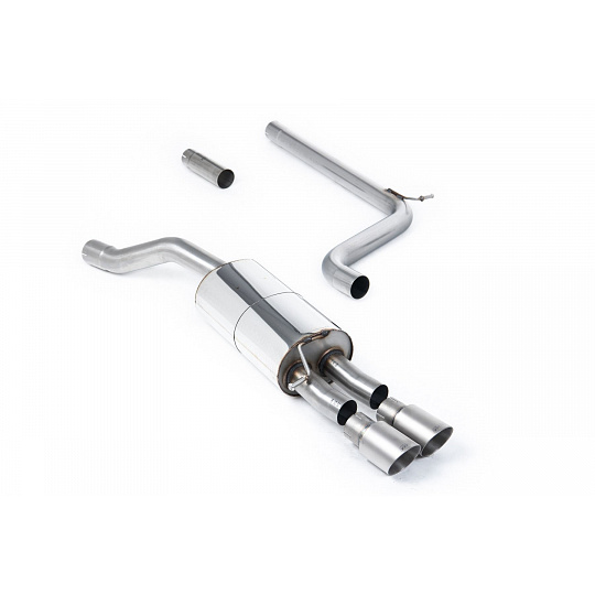 Milltek Sport výfukový systém cat-back GPF/OPF Back systém pro Volkswagen Polo 1.5 TSI (AW 5-dvéř. vč. Facelift) - s GPF/OPF 2019-2024, typ koncovek: GT-90 broušené titanové