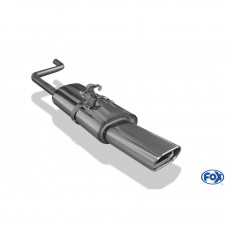 Fox Sportauspuff koncový tlumič výfuku s koncovkou 135x80 Typ 53 pro Volkswagen Polo 86C s motorem 0.9, 1.0, 1.1, 1.3, 1.3 D