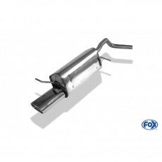 Fox Sportauspuff koncový tlumič výfuku s koncovkou 135x80 Typ 53 pro Volkswagen Polo 9N s motorem 1.2, 1.4, 1.4 TDI, 1.9 SDI, 1.9 TDI