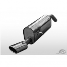 Fox Sportauspuff koncový tlumič výfuku s koncovkou 115x85 Typ 32 pro Peugeot 207 2007- s motorem 1.0, 1.2, 1.4, 1.4 HDi, 1.6, 1.6 HDi