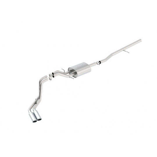 Borla Cat-Back výfukový systém "S-Type" typ 18 pro GMC Sierra 1500 5,3l EC/SB 78,7", CC/SHB 69,3", WB 143,5", r.v. od 14-18, typ koncovek: chromové Borla Cat-Back výfukový systém "S-Type" typ 18 pro GMC Sierra 1500 5,3l EC/SB 78,7", CC/SHB 69,3", WB 143,5", r.v. od 14-18, typ koncovek: chromové