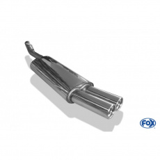 Fox Sportauspuff koncový tlumič výfuku s koncovkou 2x76 Typ 13 pro Opel Vectra A s motorem 1.6, 1.7 D, 1.7 TD, 1.8, 2.0