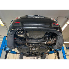 Fox Sportauspuff koncový tlumič výfuku s koncovkou 2x80 Typ 25 pro Fiat 500 2014- s motorem 0.9, 1.2, 1.3 D, 1.4