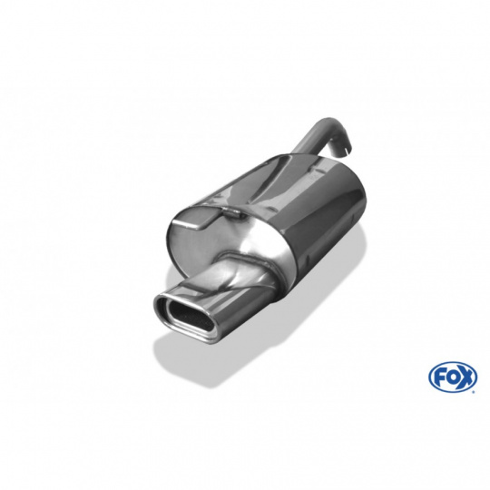 Fox Sportauspuff koncový tlumič výfuku s koncovkou 135x80 Typ 53 pro Toyota Corolla s motorem 1.8