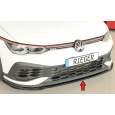 Rieger lipa pod přední nárazník pouze pro GTI Clubsport pro Volkswagen Golf 8 GTI Clubsport 5-dvéř., 10/20-, plast ABS lakovaný do černé lesklé barvy