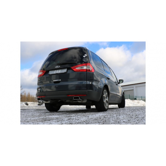 Fox Sportauspuff koncový tlumič výfuku s koncovkou 145x65 Typ 59 na obou stranách pro Ford Galaxy WA6 2010-2015 s motorem 2.0, 2.0 D, 2.2 D